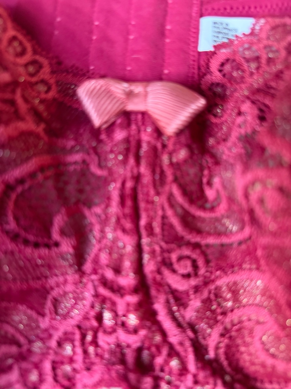 Playtex Lace Underwire Bra in Raspberry - Picture 5 of 16